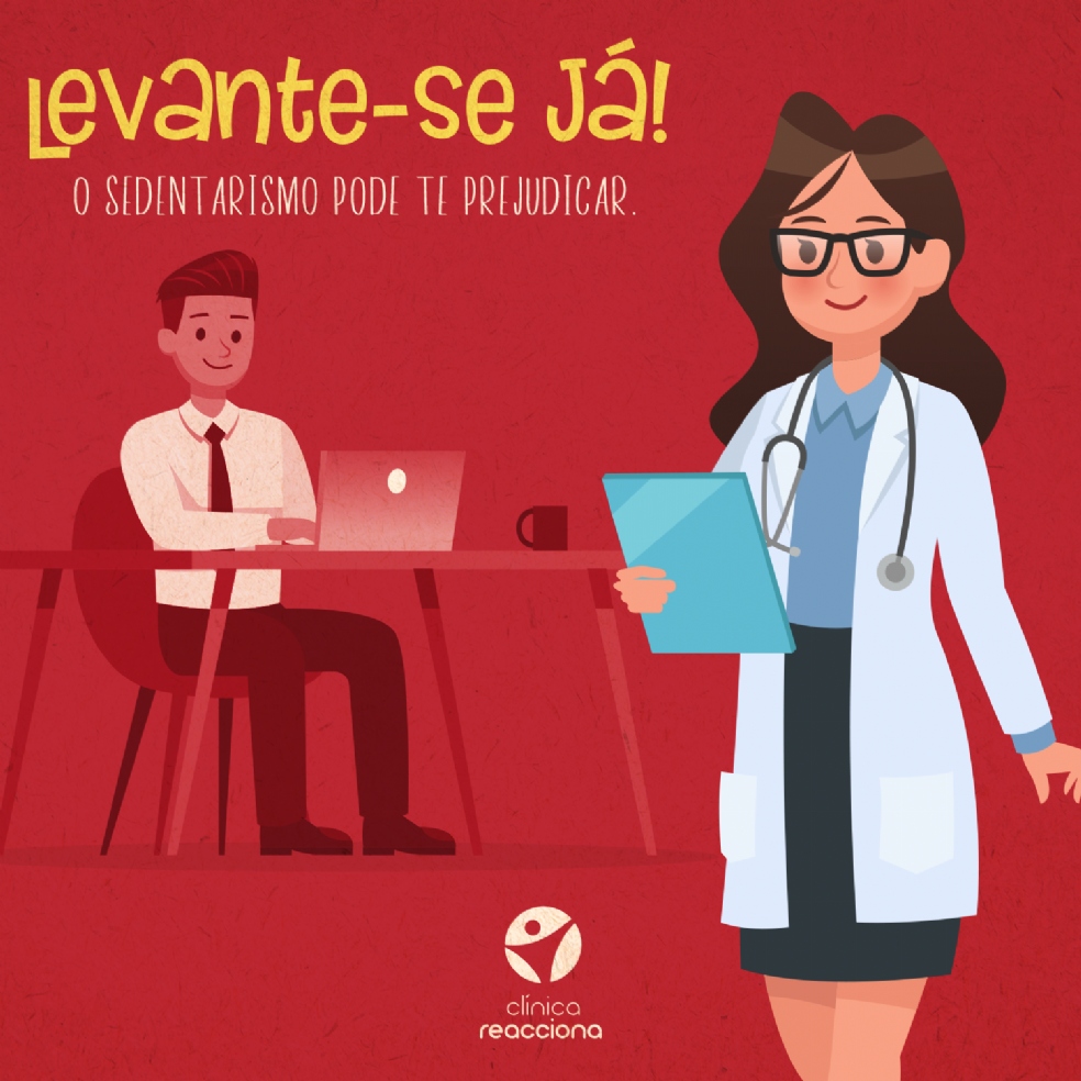 Levante-se já! Sedentarismo pode te prejudicar